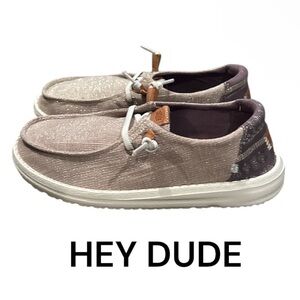 Hey Dude Women's Sparkle Tan Shoes